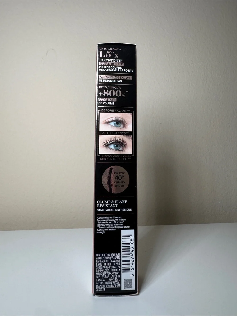 Lancome Lash Idole Curl Goddess Curling & Volumizing Mascara 01 Divine Black NEW